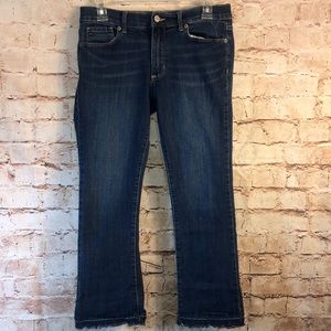 Banana Republic Distressed Flare Crop